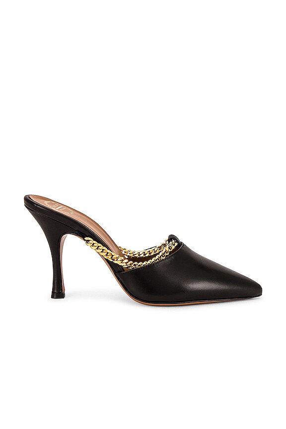 view 1 of 5 TACÓN MACERATA CHAIN BLACK VACCHETTA in Black