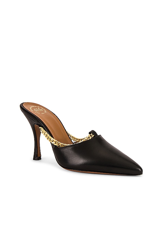 view 2 of 5 TACÓN MACERATA CHAIN BLACK VACCHETTA in Black