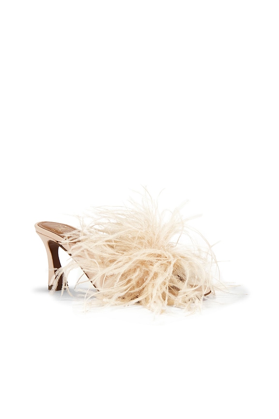view 2 of 5 SANDALES ZIANO in Cipria Grained Calf & Feathers