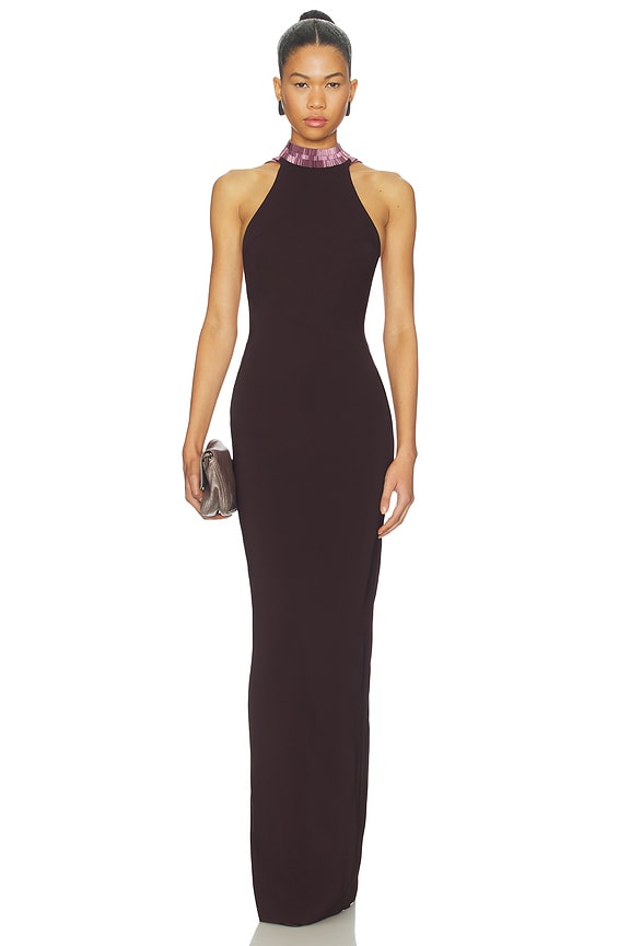 view 2 of 5 Chain Gown in Dark Grapes