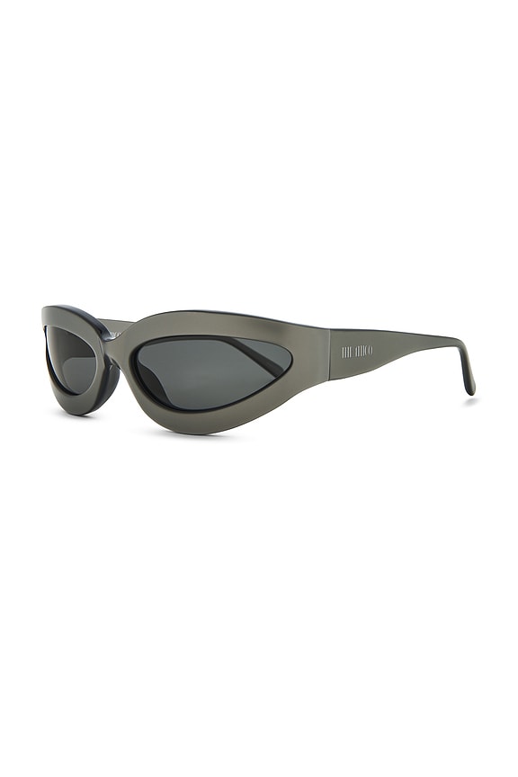 view 2 of 3 Oval Sunglasses in Silver & Grey
