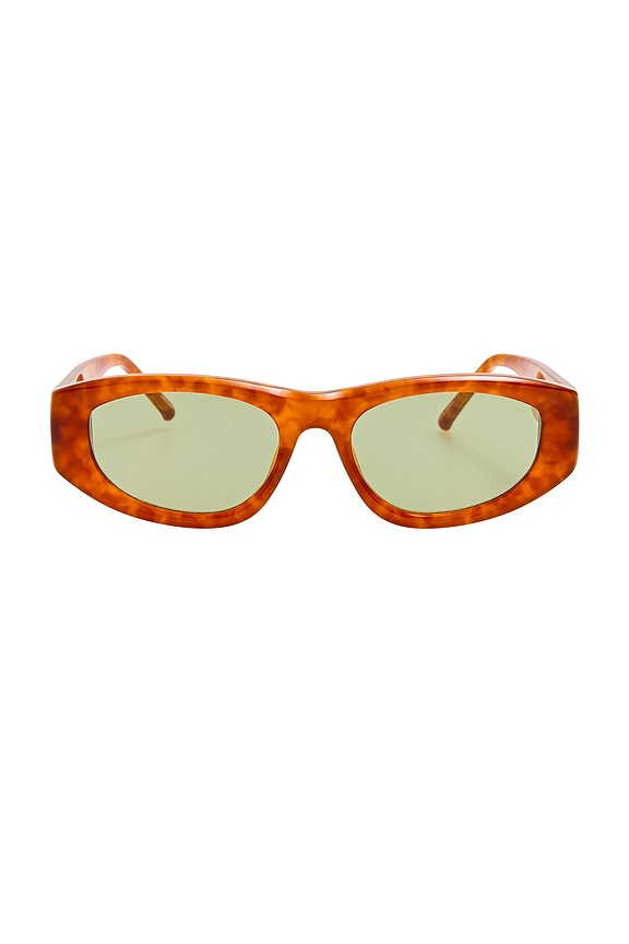 view 1 of 3 Milano Sunglasses in T-Shell, Yellow Gold, & Green