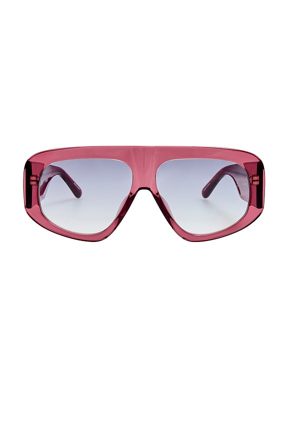 view 1 of 3 Milano Sunglasses in Smoke, Silver, & Grey Gradient