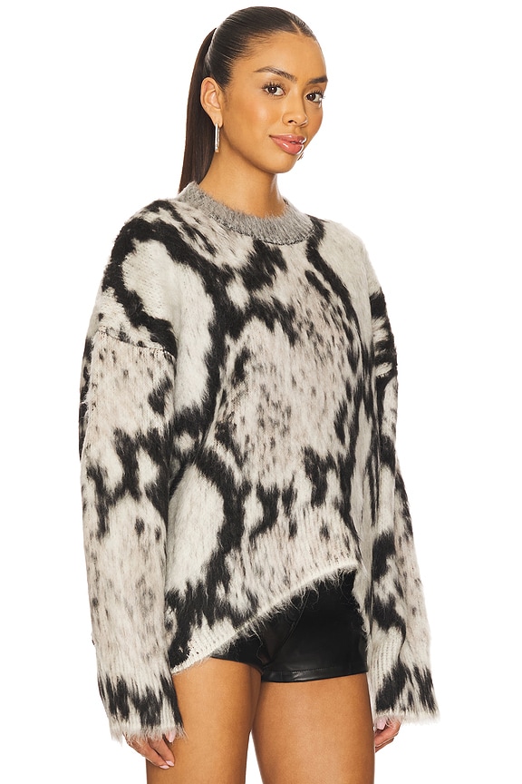 view 2 of 5 СВИТЕР in White & Black