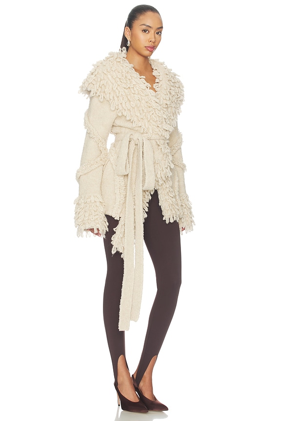 view 2 of 3 Wrap Blouson Jacket in Beige