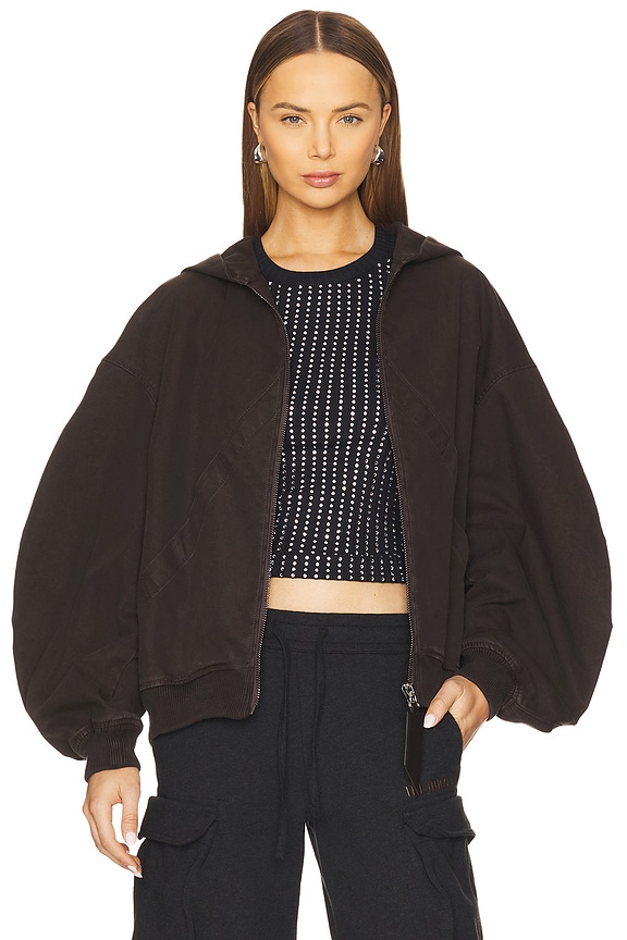 view 1 of 5 Bomber Jacket in Brown