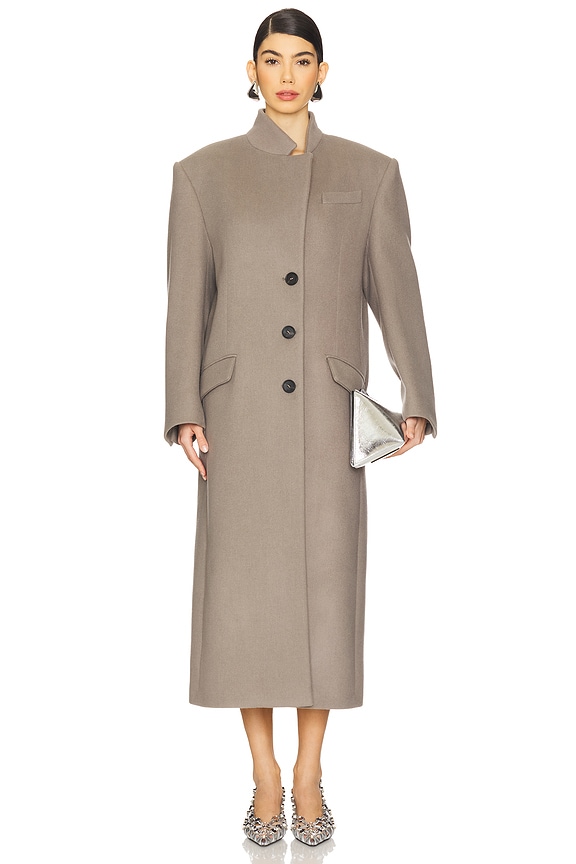 view 2 of 5 Long Coat in Grey