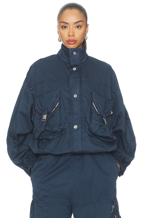 view 2 of 6 BLOUSON in Washed Blue