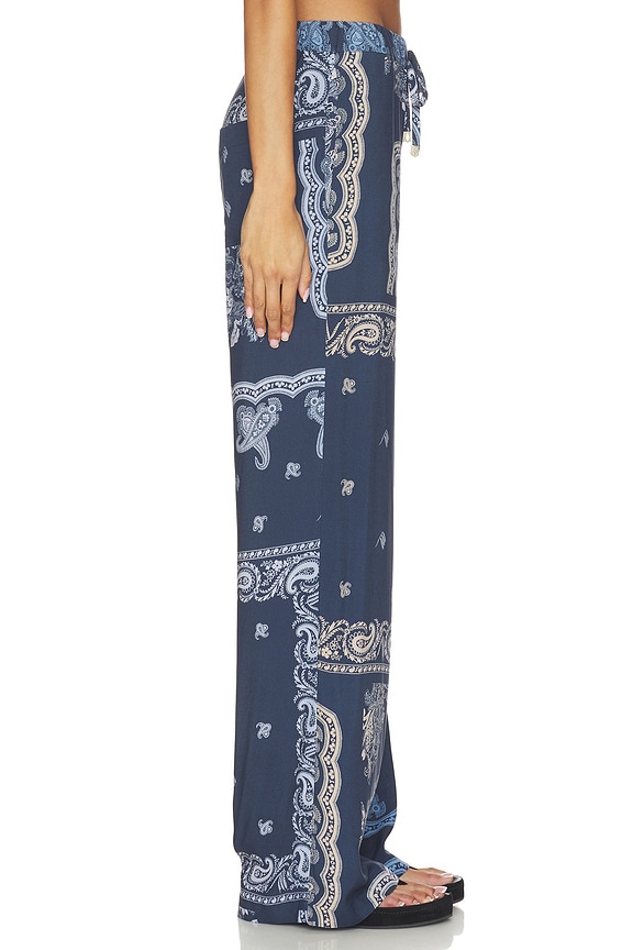 view 2 of 6 Paisley Long Pant in Degrade Blue