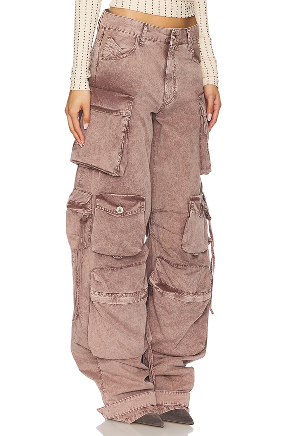 view 2 of 6 Wide Leg Cargo Pant in Washed Mauve