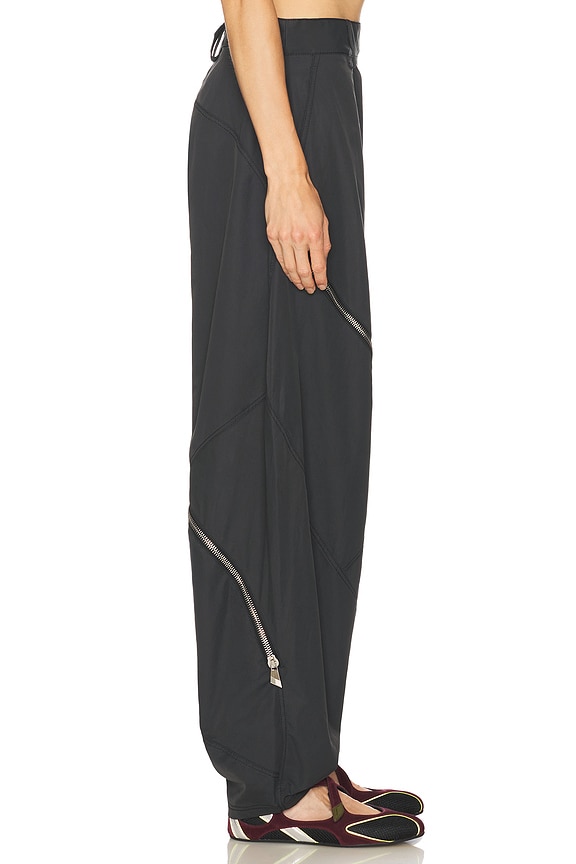 view 2 of 6 Zipper Long Pant in Dark Grey