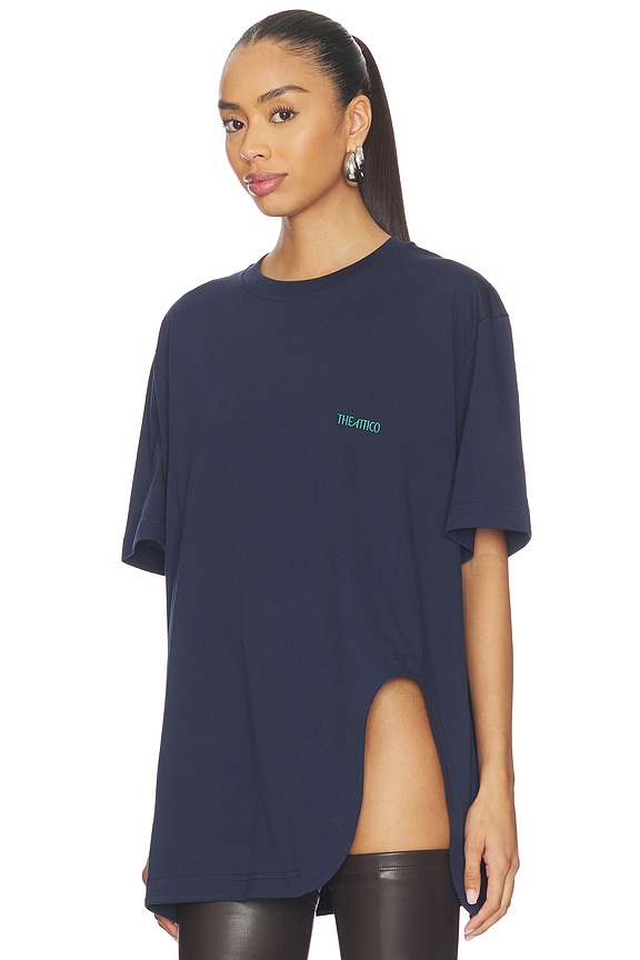 view 2 of 5 Boxy Tee in Purple Blue