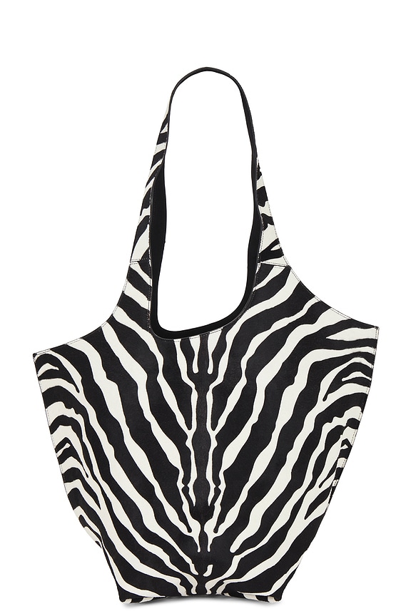 view 2 of 6 La Scoop Large Shoulder Bag in White & Black