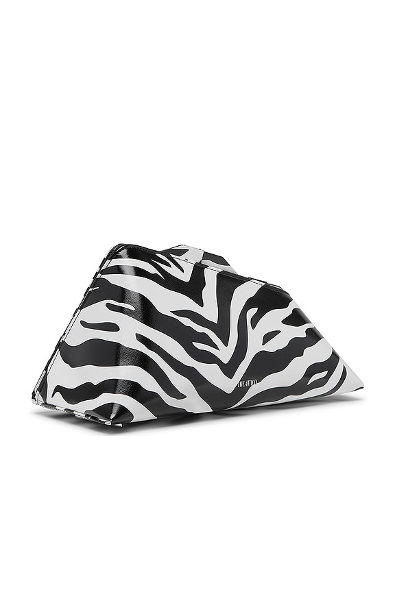 view 2 of 4 8.30 Pm Clutch in White & Black