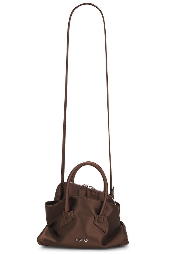 view 1 of 7 La Passeggiata Mini Top Handle Bag in Dark Brown