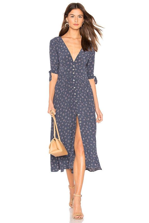 view 1 of 3 VESTIDO JASMINE TIE SLEEVE in Navy