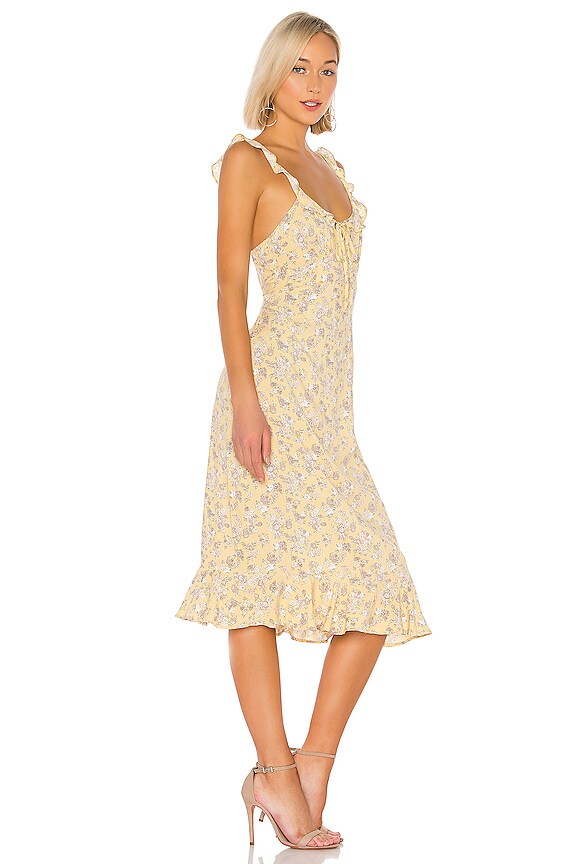 view 2 of 4 X REVOLVE Olsen Love Midi Dress in Lemon