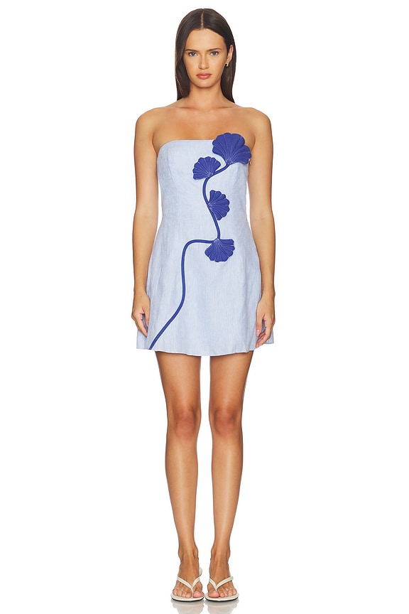view 1 of 3 VESTIDO DANTE in Wave Blue
