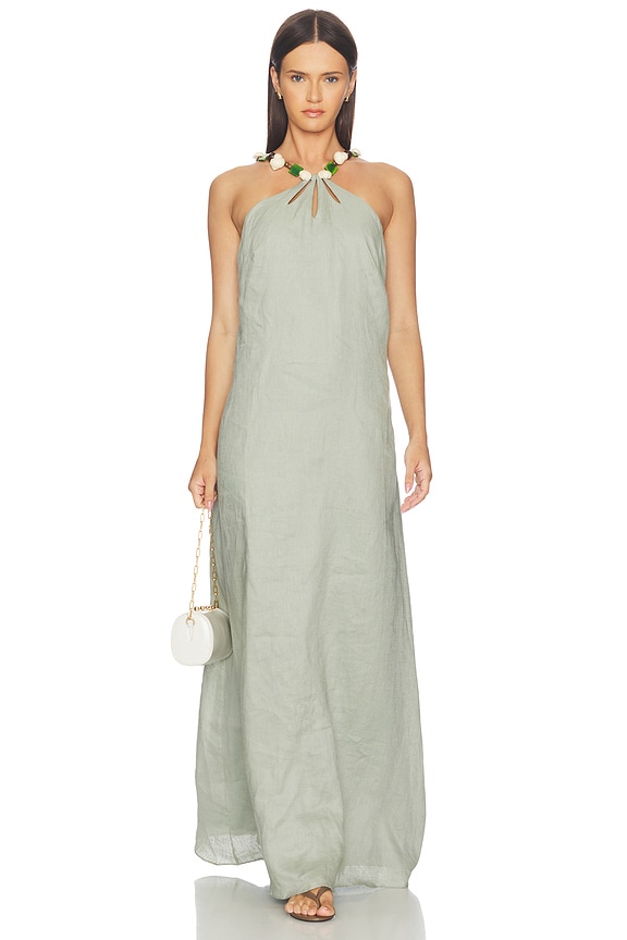 view 1 of 4 Dakota Dress in Seafoam Green