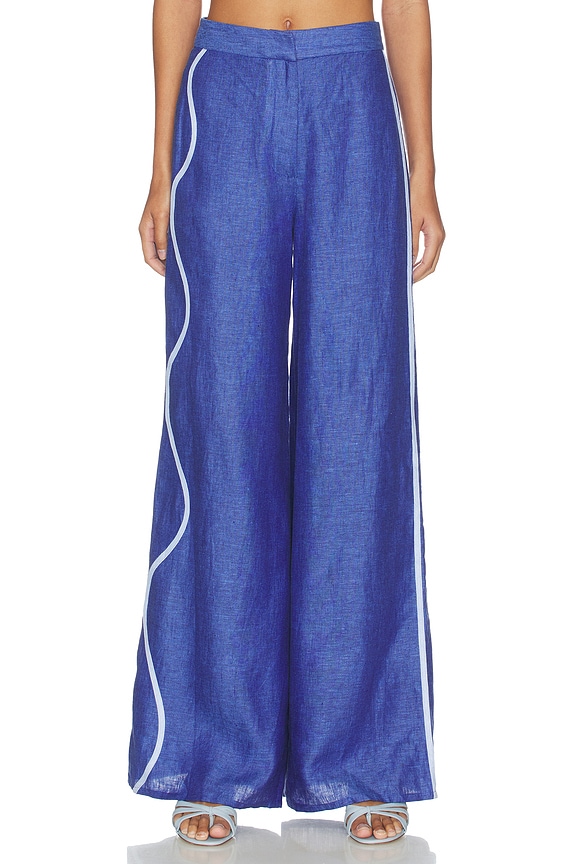 view 1 of 6 PANTALONES VAIANA in Deep Sea Blue