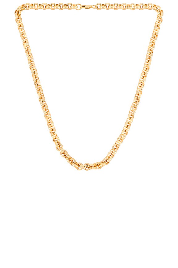 view 1 of 2 Beige Rolo Chain Necklace in Gold