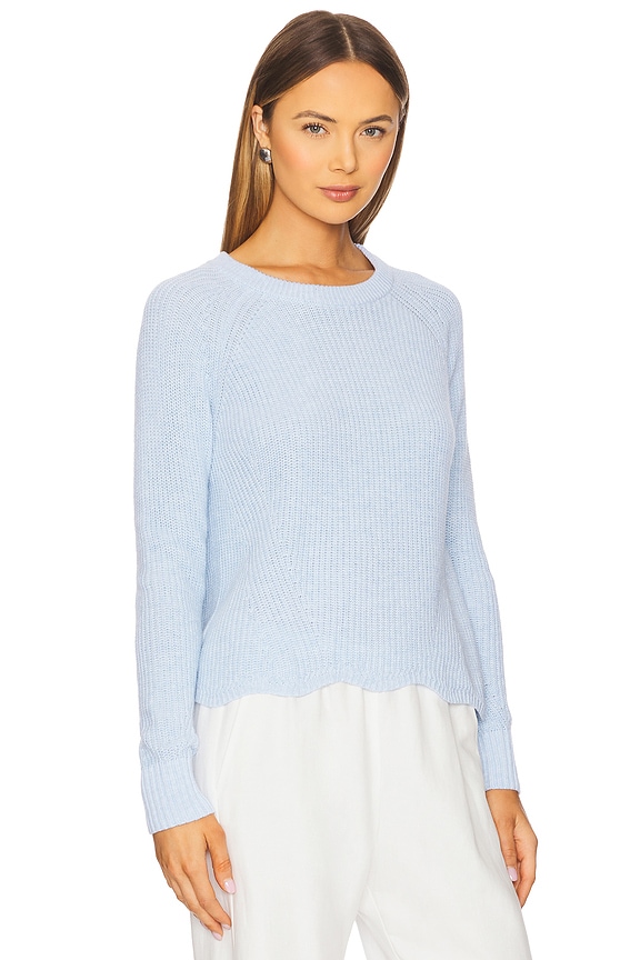 view 2 of 4 Scallop Shaker Sweatshirt in Freeze