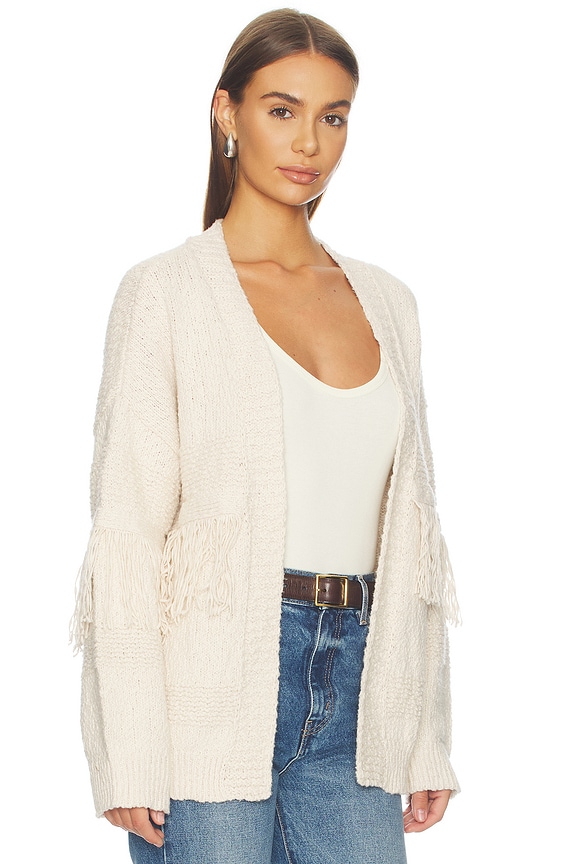 view 2 of 4 Fringe Oversized Cardigan in Sand