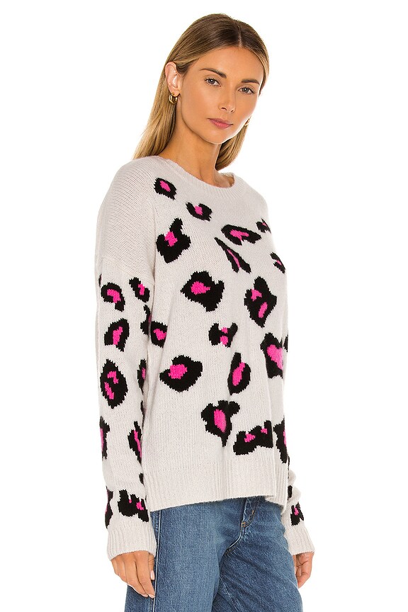 view 2 of 4 Leopard Crew in Chalk, Black & Pink