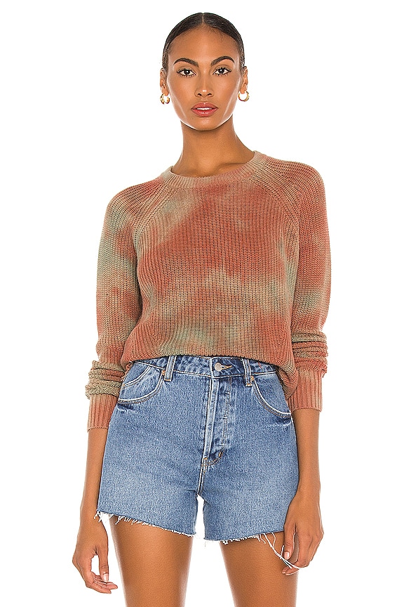 view 1 of 5 Blotched Scallop Shaker Sweater in Multi