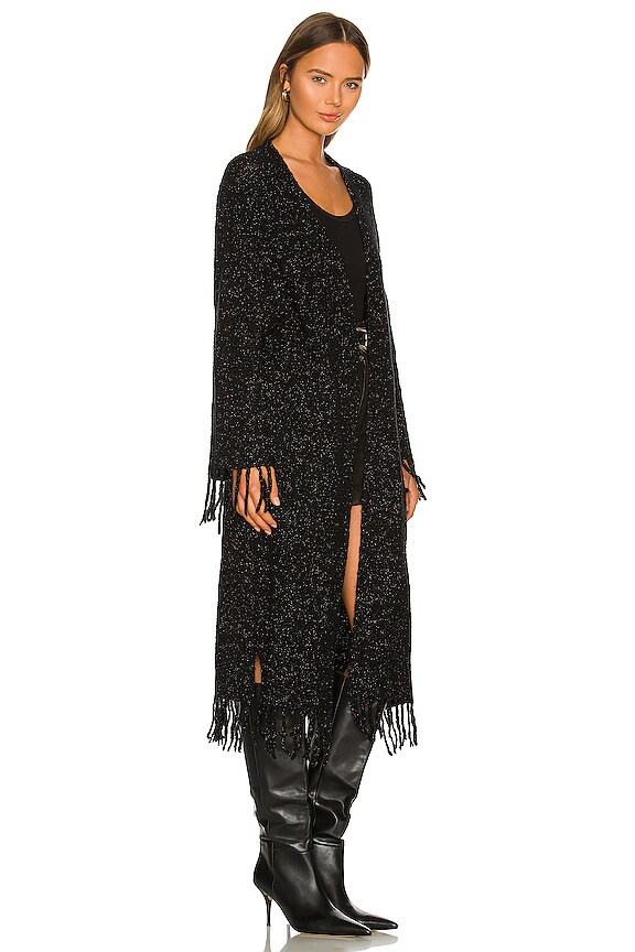 view 2 of 4 Fringe Duster Sweater in Tuxedo