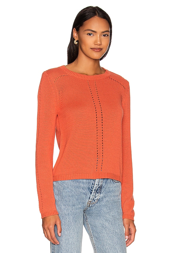 view 2 of 4 JERSEY CALADO DE CUELLO REDONDO in Papaya