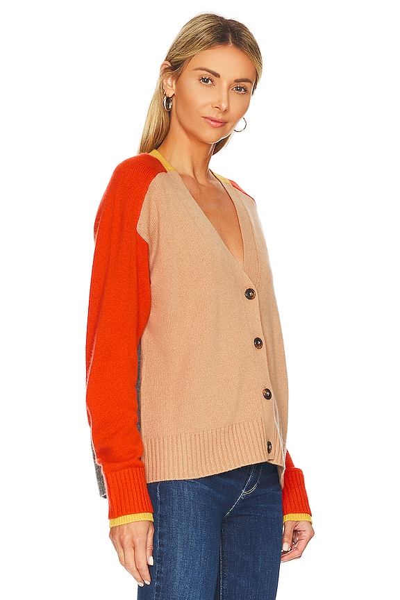 view 2 of 4 Color Block Cardigan in Bright Combo