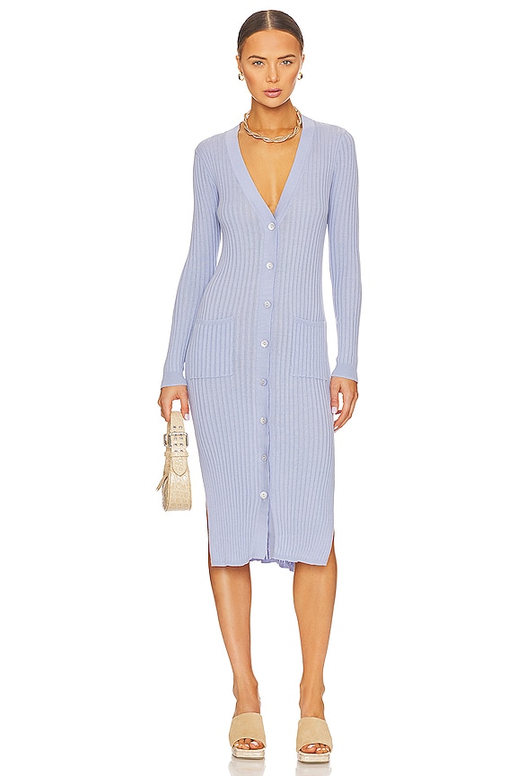 view 1 of 3 Rib Maxi Cardigan in Very Peri