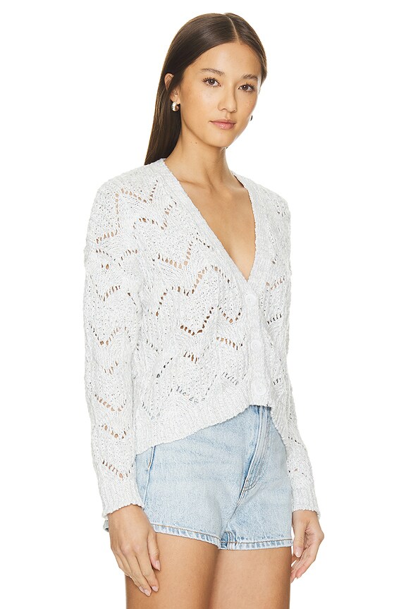 view 2 of 4 CÁRDIGAN DE PUNTO POINTELLE in White Combo