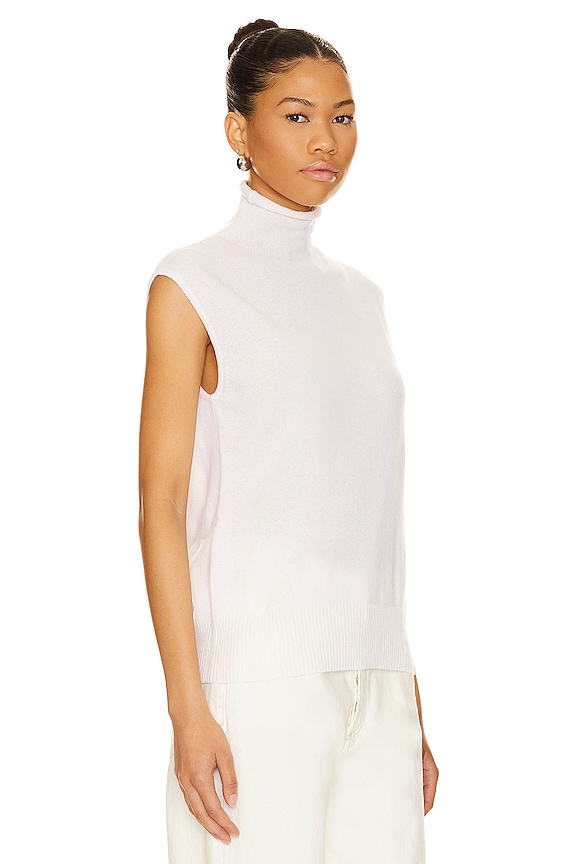 view 2 of 4 PULL SANS MANCHES FUNNEL in Chalk