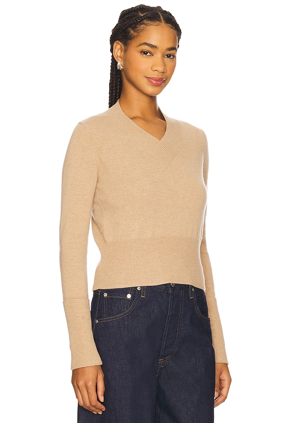 view 2 of 4 V Neck With High Cuffs in Cork