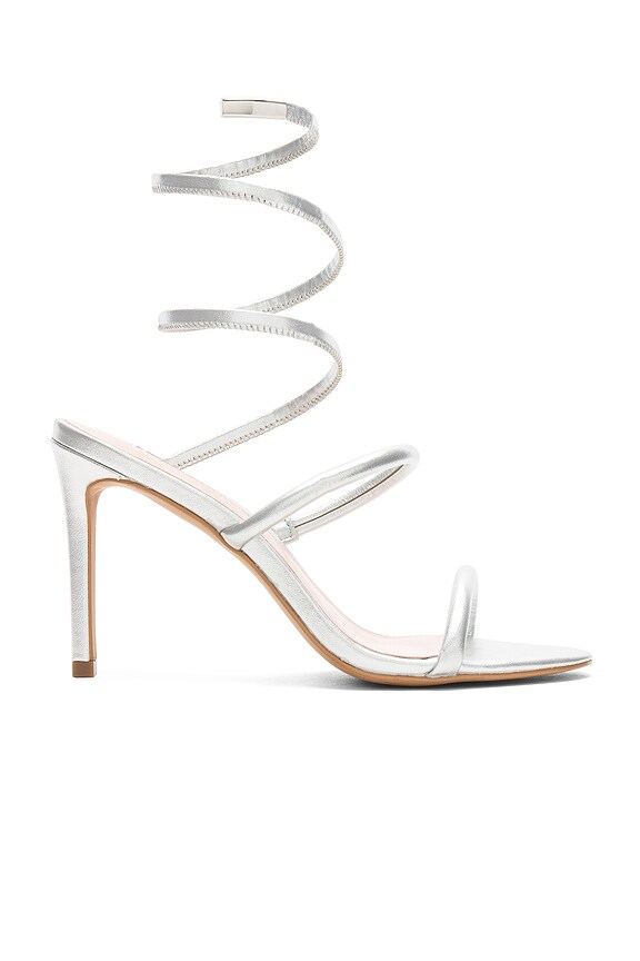 view 1 of 5 TACÓN JOIA in Silver Metallic Nappa