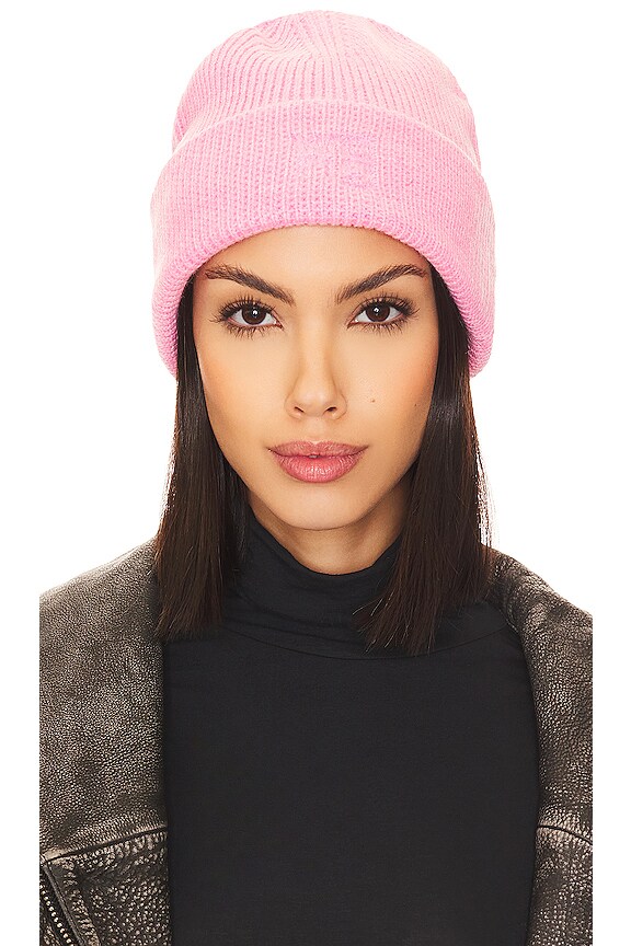 view 1 of 3 Deboss Beanie in Prism Pink
