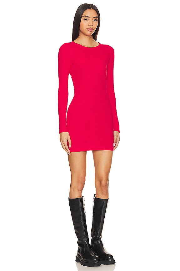 view 2 of 4 VESTIDO CON CUELLO REDONDO in Barberry