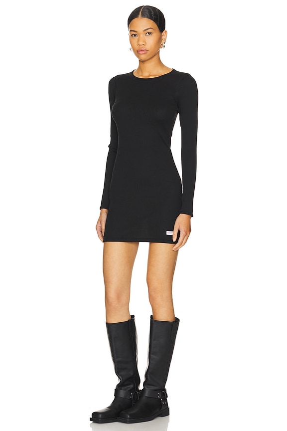 view 2 of 4 VESTIDO LONG SLEEVE CREWNECK in Black