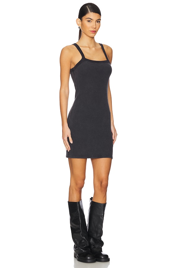 view 2 of 4 Waffle Cami Dress in Washed Black