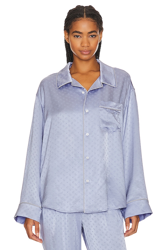 view 2 of 5 ПИЖАМНАЯ РУБАШКА С ДЛИННЫМ РУКАВОМ in Blue Bells