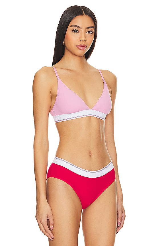 view 2 of 4 Bralette Triangle Bra in Begonia Pink