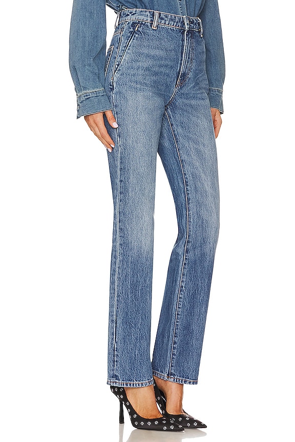 view 2 of 4 High Waist Slim Stack Jean in Vintage Medium Indigo