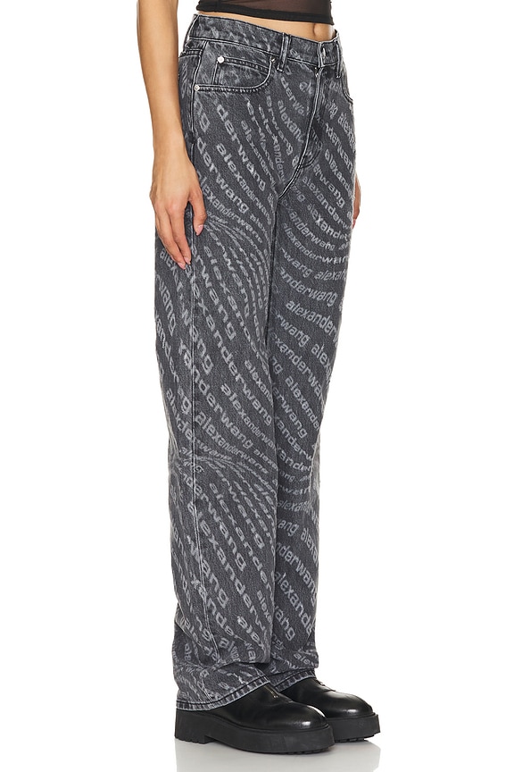 view 2 of 4 JEAN RELAXED TAILLE MOYENNE EZ in Washed Grey