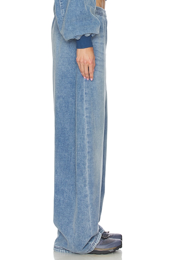 view 2 of 6 Elastic Waist Jean in Washed Light Blue