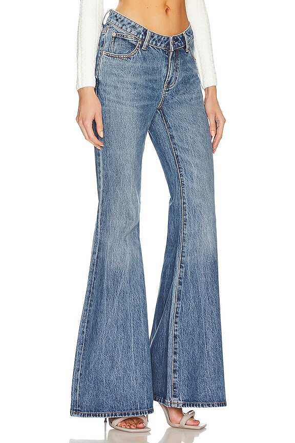 view 2 of 4 SCOOP FRONT FLARE デニム in Vintage Medium Indigo