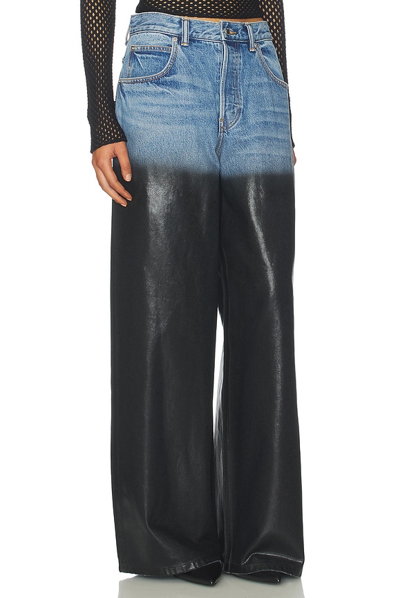 view 2 of 6 Surge Wide Leg With Partial Coating in Vintage Marbled Blue