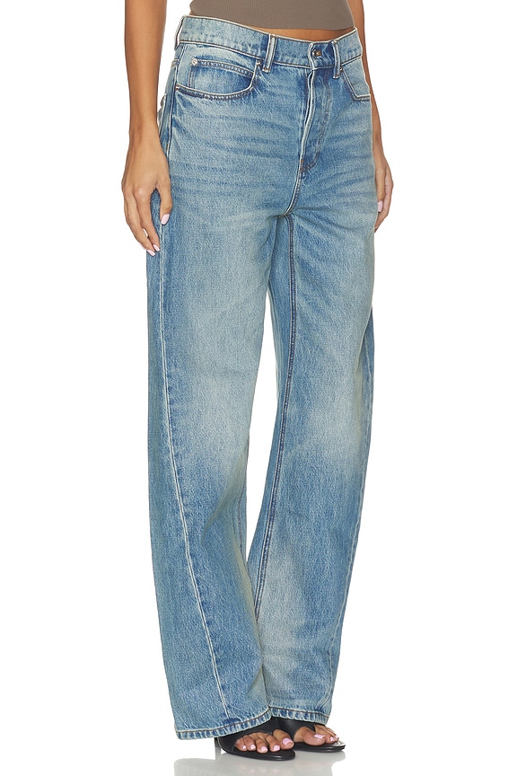 view 2 of 6 Float Mid Rise Relaxed Jeans in Tinted Medium Indigo