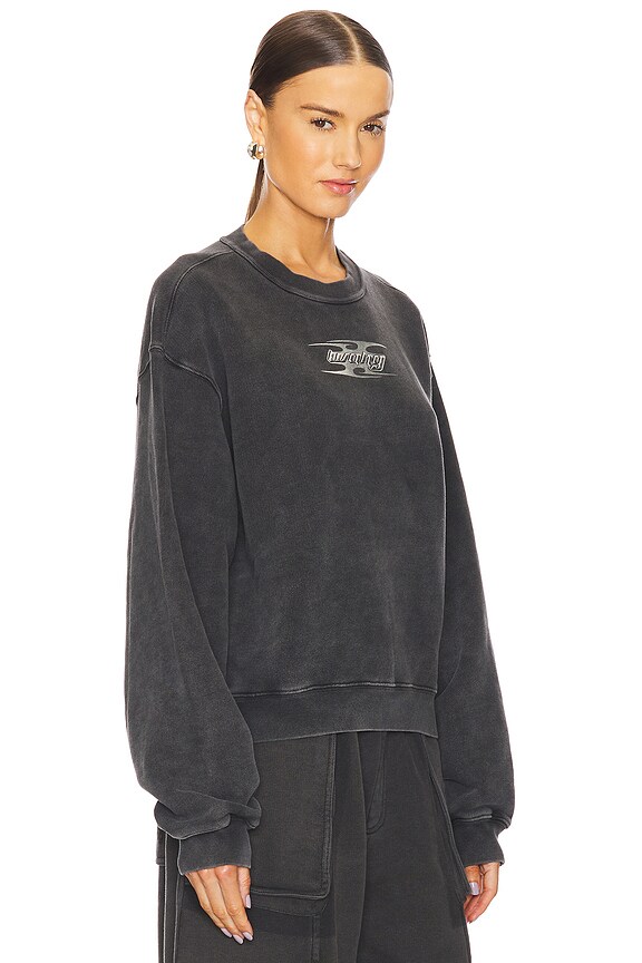 view 2 of 5 Crew Neck Sweatshirt With Blade Logo in Washed Cedar
